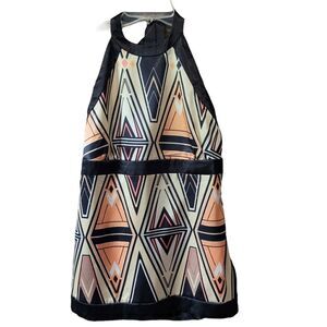Halter top/ retro print